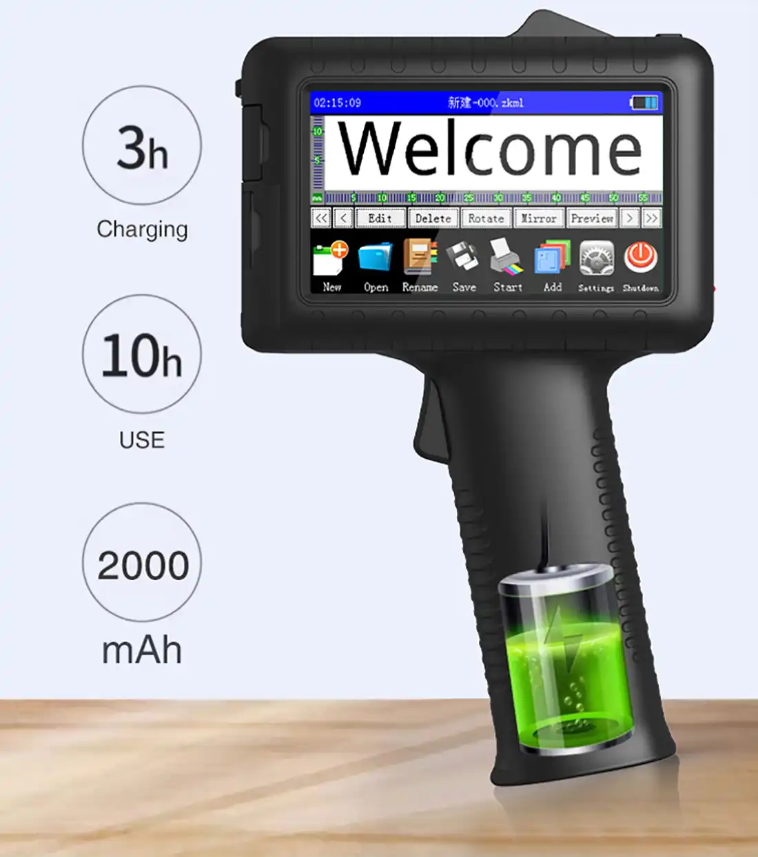 Is the digital hand printer's ink waterproof and fade-resistant?